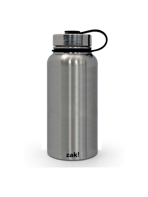 Zak Designs 31oz Stainless Steel Water Bottle - Silver