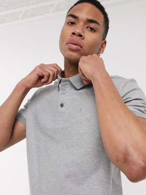 Calvin Klein Golf Midtown Radical Cotton Polo Shirt In Gray