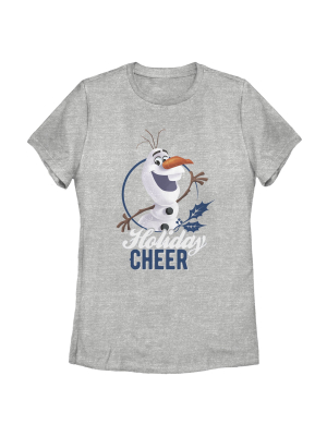 Women's Frozen Olaf Holiday Cheer T-shirt