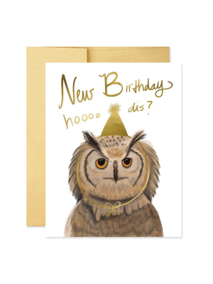 Hoo Dis Owl Birthday Card - Gj5