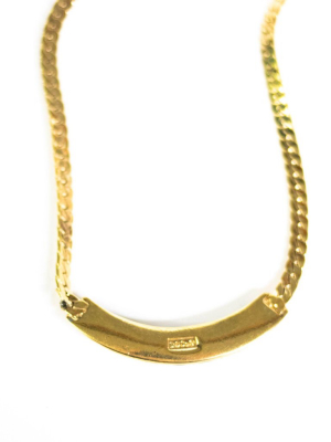 Vintage Dsc Couture Style 1980s Black, Gold, Diamante Collar Necklace