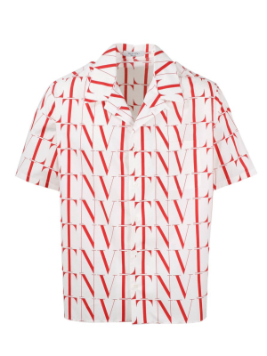 Valentino Vltn Times Printed Short-sleeve Shirt