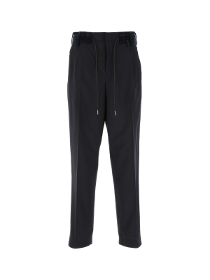 Sacai Drawstring Waist Loose Fit Pants