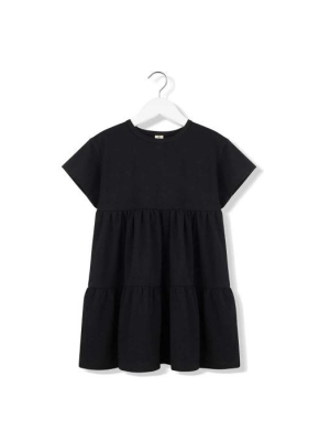 Kids On The Moon Cascade Dress- Moonless Night