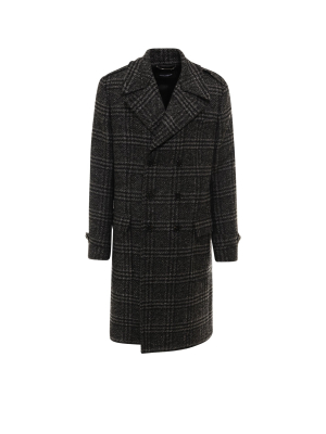 Dolce & Gabbana Double-breasted Checked Coat