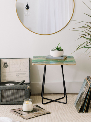 Wonder Forest Mermaid Scales Side Table By Deny Designs