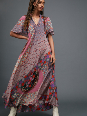 Azalea Silk Maxi Dress