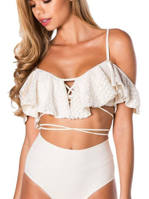 Montce Palmilla Blanco La Caletta Top In Ivory