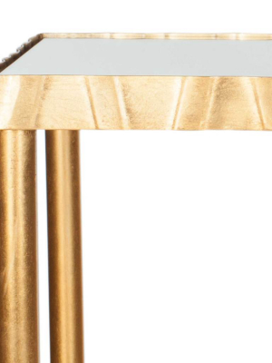 Proclaim Mirror Top Console Table Gold/mirror