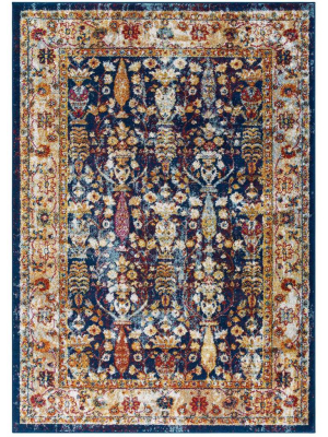 Eastham Area Rug Blue/orange/yellow/red