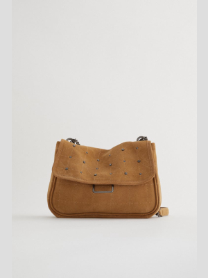 Split Leather Crossbody Bag