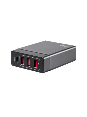 Monoprice 60-watt 4-port Usb Smart Charger With Usb-c And Usb-a Ports/ Usb-if Certified