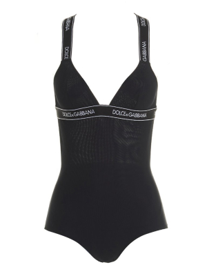 Dolce & Gabbana Logo Tape Swimsuit