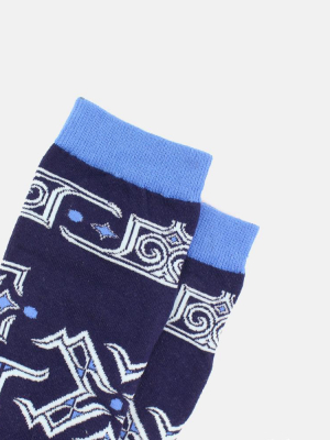 Ainu Socks, Blue And Navy