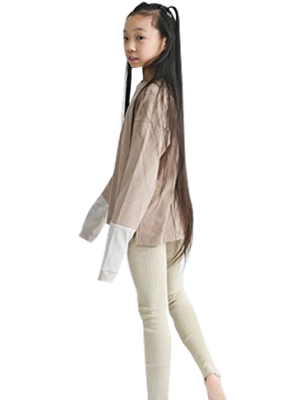 Beige Overlength Sleeve Tee