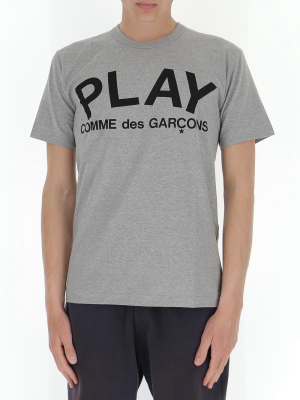 Comme Des Garçons Play Logo Print T-shirt