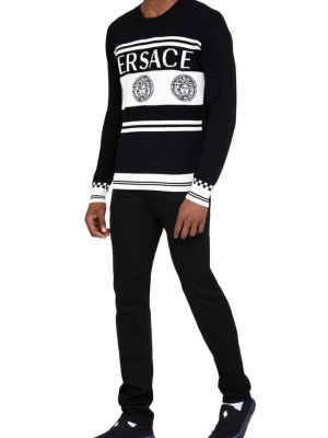 Versace Medusa Logo Knit Sweater