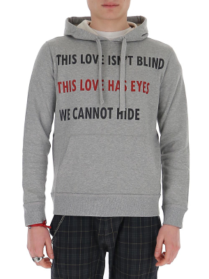 Valentino Quote Printed Hoodie