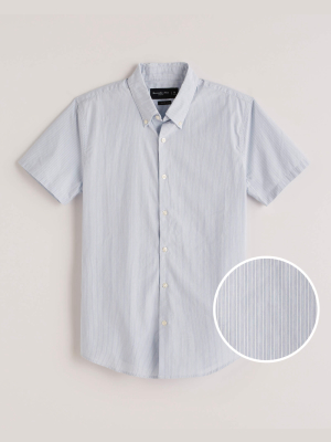 Super Slim Short-sleeve Poplin Shirt