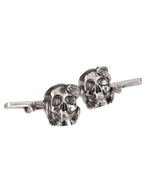 Alexander Mcqueen Skull And Snake Cufflinks