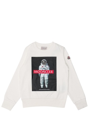 Moncler Enfant Graphic Print Crewneck Sweatshirt