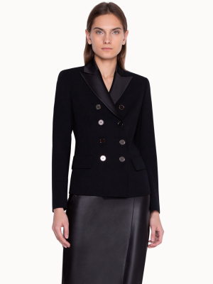 Double-face Jacket With Satin Collar