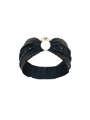 Ring Headband Luxe Navy