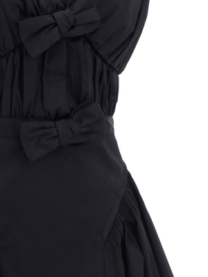 Self-portrait Bow Detail Mini Dress