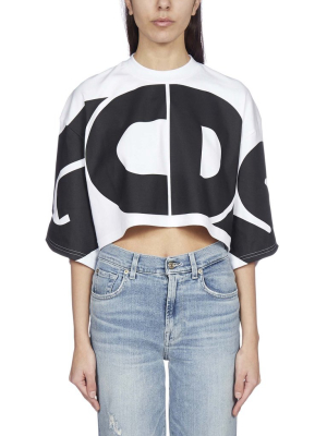 Gcds Logo Cropped T-shirt