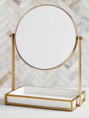 Modern Resin Stone Vanity Mirror