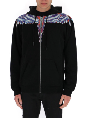 Marcelo Burlon County Of Milan Wings Printed Hooded Jacket