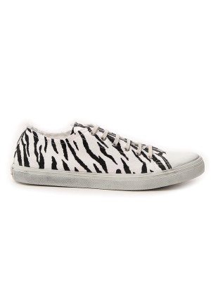 Saint Laurent Zebra Print Low-top Sneakers