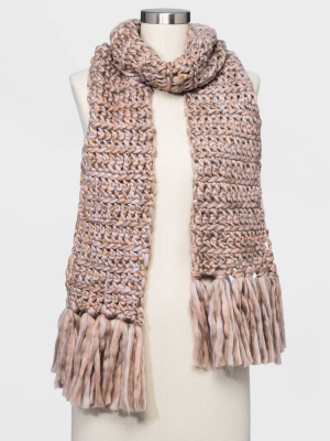 Women's Hand Knit Scarf - Universal Thread™ One Size