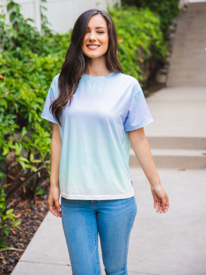 Rainbow Tee - Blue