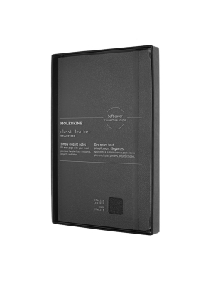 Moleskine Limited Collection Leather Large Ruled Soft Cover Notebook