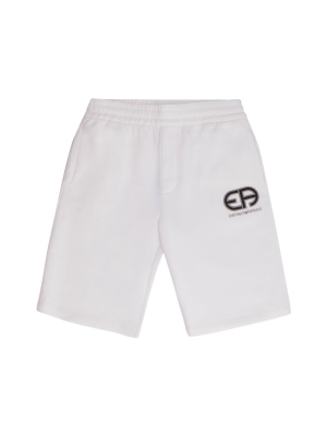 Emporio Armani Kids Embroidered Logo Shorts