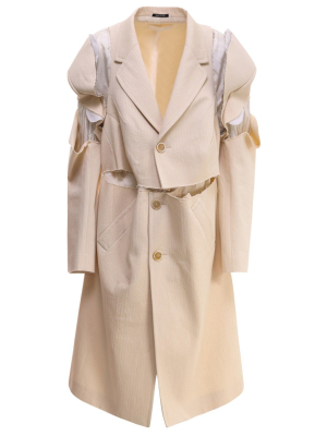 Maison Margiela Cut-out Detailed Trench Coat