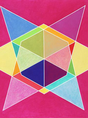 Sacred Geometry Fuchsia