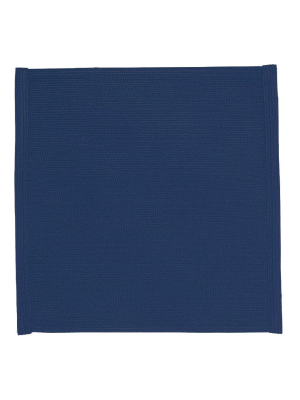 Navy Square Placemat, 15" Sq.