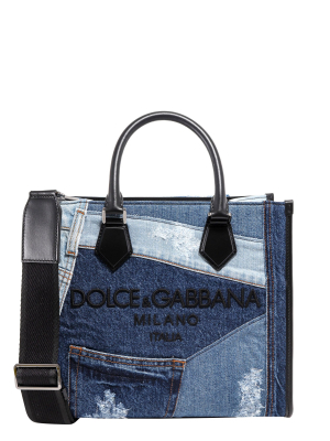 Dolce & Gabbana Denim Patch Tote Bag