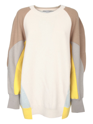 Stella Mccartney Panelled Crewneck Jumper