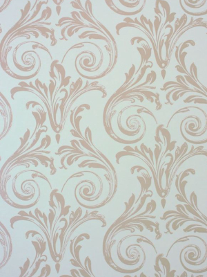 Convivio Wallpaper In Beige From The Paradiso Collection By Nina Campbell