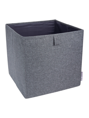Bigso Box Of Sweden Cube Storage Bin Knock Down Gray