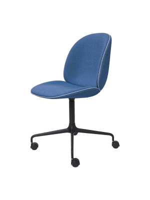 Beetle Meeting Chair - 4-star Base W/ Castors - Fully Upholstered