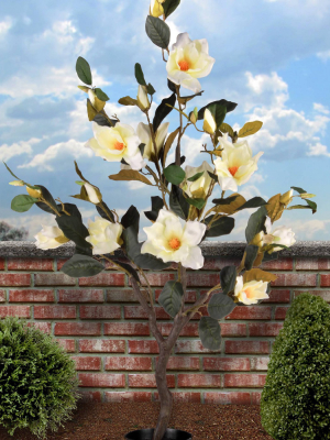 Artificial Magnolia Tree Cream 4ft - National Tree Company