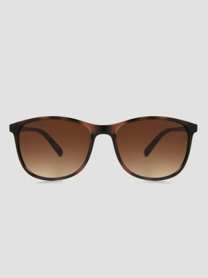 Women's Tortoise Shell Print Square Sunglasses - A New Day™ Brown