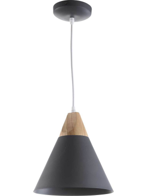 Cicely Pendant Dark Gray/light Brown