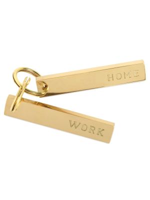 Home/work Key Chain Pair