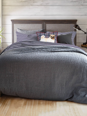 Stripe Flannel Comforter Set Gray - G.h. Bass