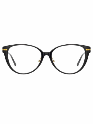 Linda Farrow Linear Arch A C1 Cat Eye Optical Frame